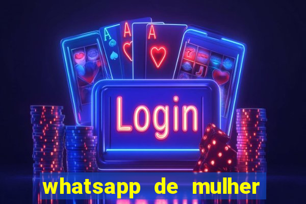 whatsapp de mulher de programa